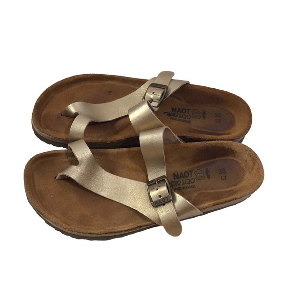Noat Tahoe Gold Sandals size 38 L 7 - Picture 4 of 6